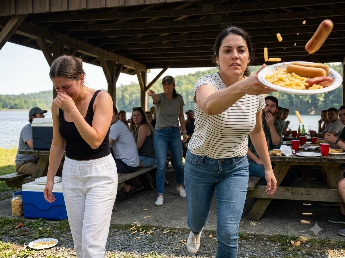 My Stepdaughter Threw Peach Cobbler In My Face At A Family Reunion While My Husband Watched