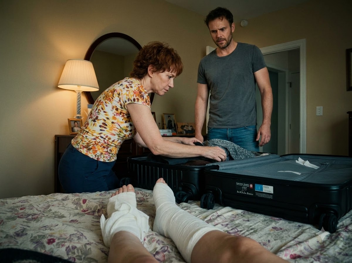 My Mother-in-Law Packed My Husband’s Suitcase While I Lay Injured In Bed And Told Me He Didn’t Sign Up For This