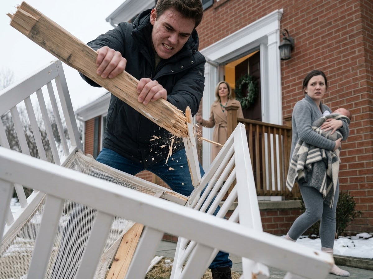 My Husband Threw Our Newborn’s Crib Into The Snow And Told Me The Landfill Was Where I Belonged