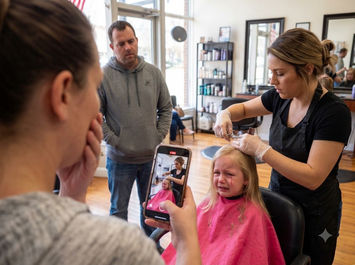 My Eight-Year-Old Daughter Grabbed The Hairstylist’s Wrist And Whispered, “Please Don’t Show Mom”