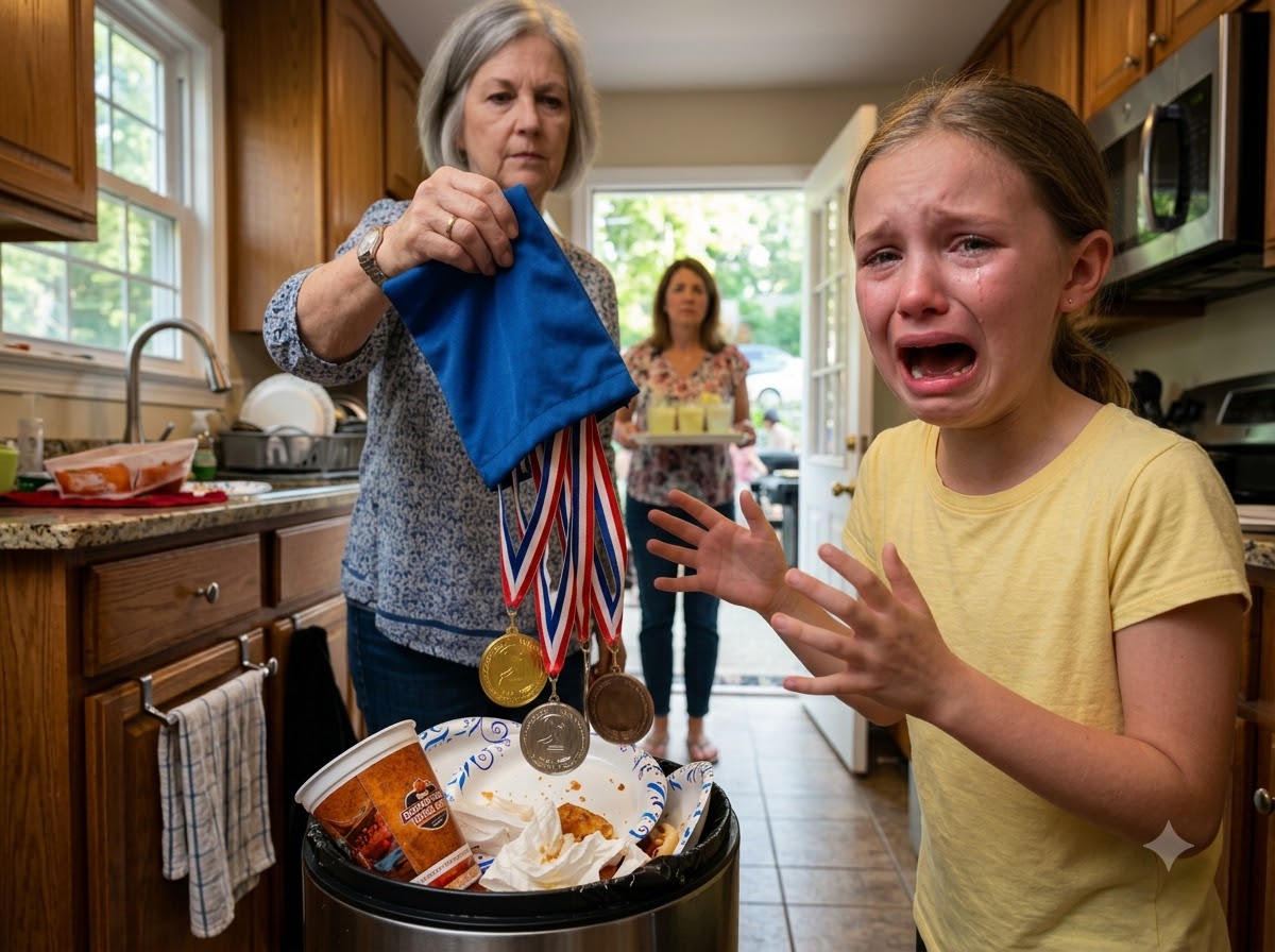THE MEDALS IN THE TRASH