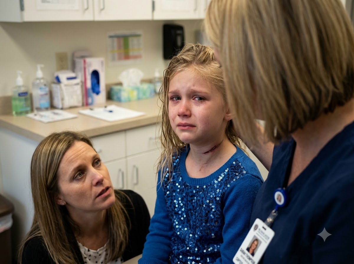 My Daughter Refused Water at School Until I Saw the Dark Line Under Her Chin