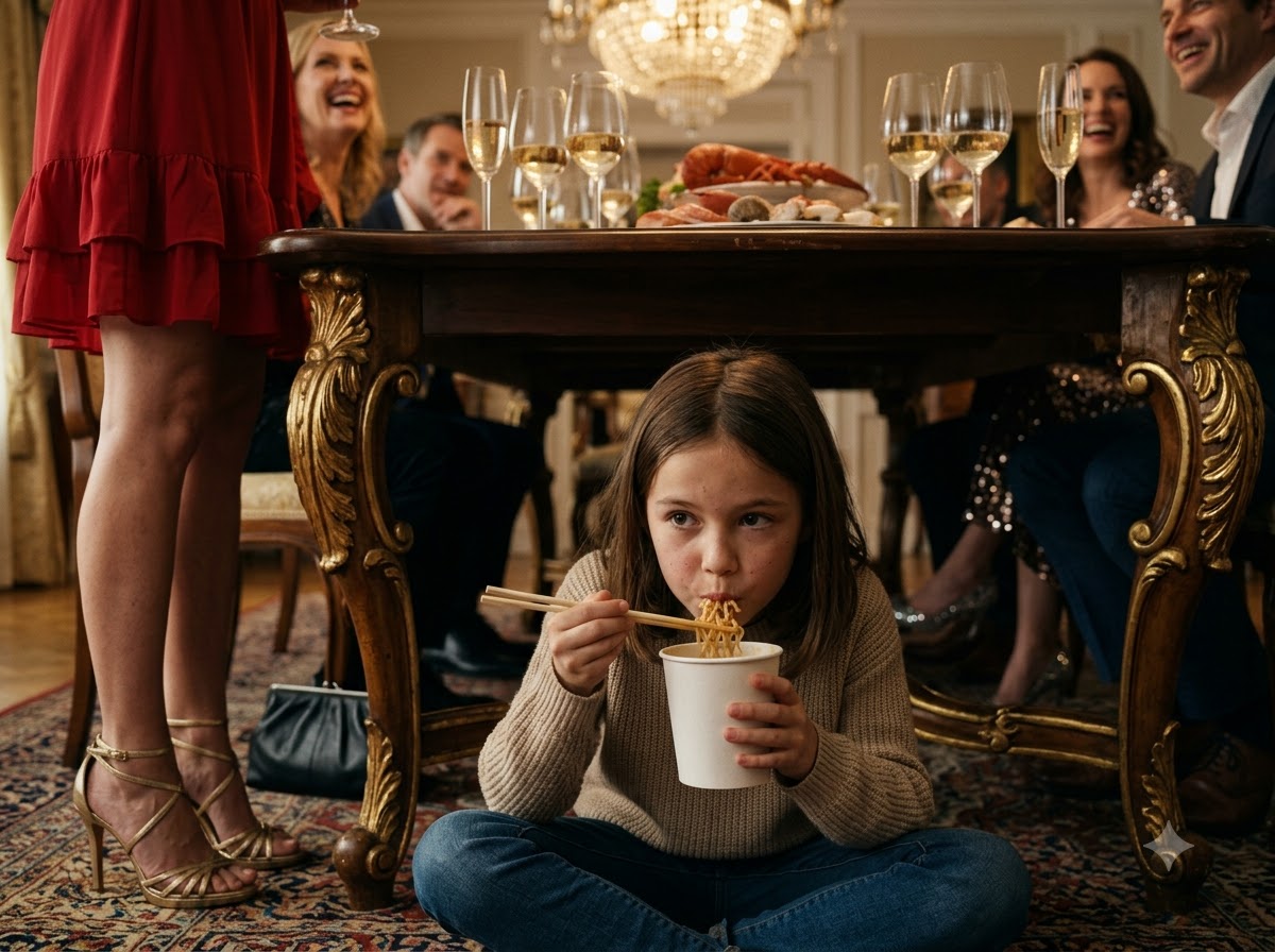 My Husband’s Family Fed My Eleven-Year-Old Instant Noodles While They Ate Lobster At My Table