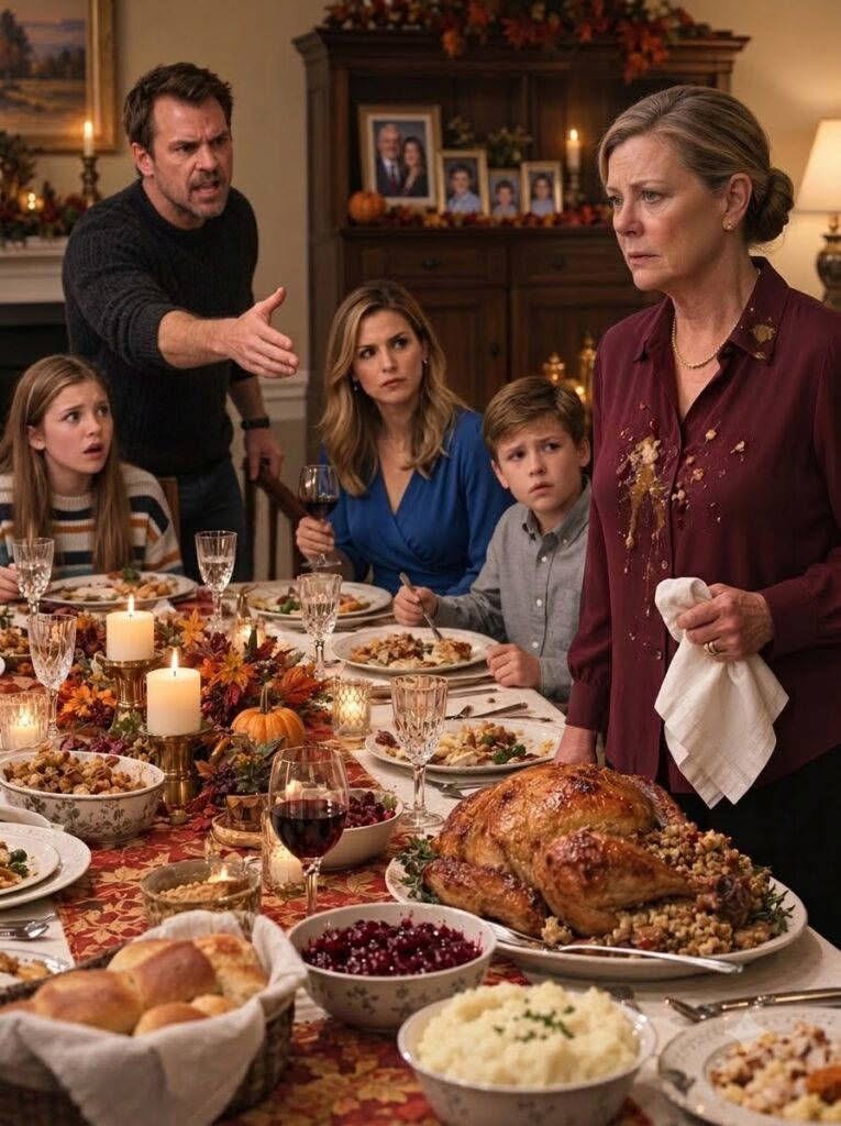 My son threw a Thanksgiving turkey in my face and demanded I go to a nursing home, completely unaware I was already secretly selling the house out from under him.