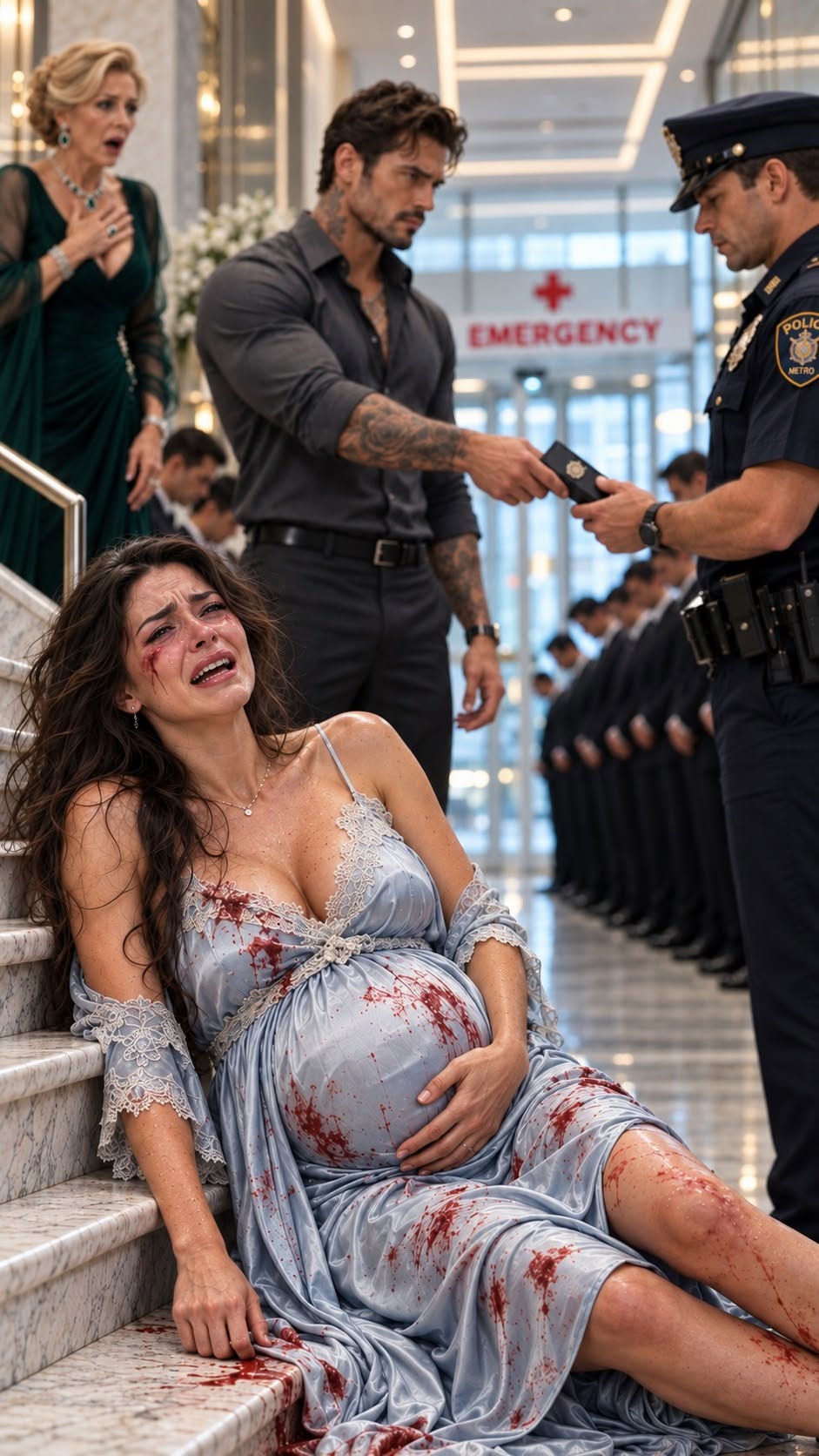 My mother-in-law pushed me down the stairs to eliminate my baby, but she had no idea her "unemployed" son actually owned the entire hospital.
