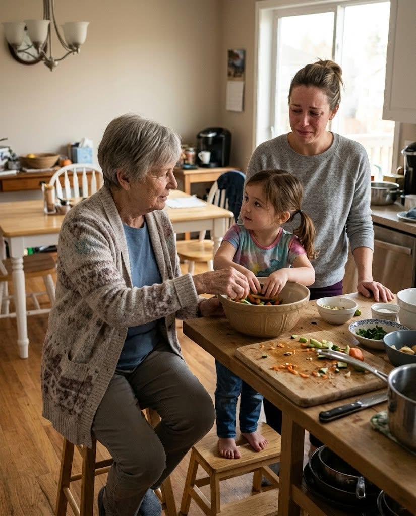 My eight-year-old daughter leaned close and whispered seven words that turned my ten-year marriage into a nightmare: "Grandma puts white powder in your tea."
