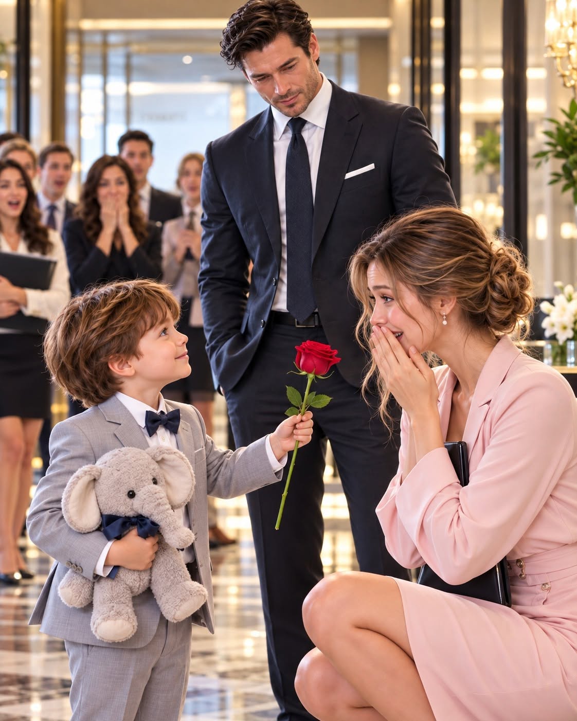 The feared mafia boss threw his head back and laughed when his son pointed at his secretary and said, "I think you should be my mommy."