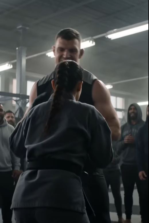 She looked like a quiet 34-year-old who wandered into the wrong gym, right up until she rolled up her sleeves and raised her hands.