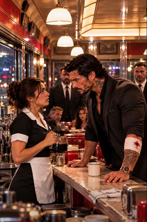 The city's most ruthless mob boss slammed his bloody fist onto her counter, completely unaware the exhausted waitress was ready to end him.
