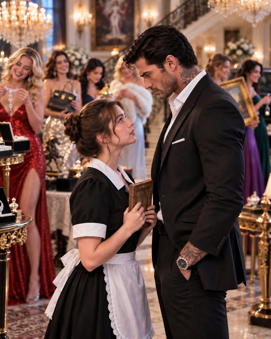 Seven powerful heiresses competed to become his wife, but only the five-foot-four housemaid knew the real secret behind his test.