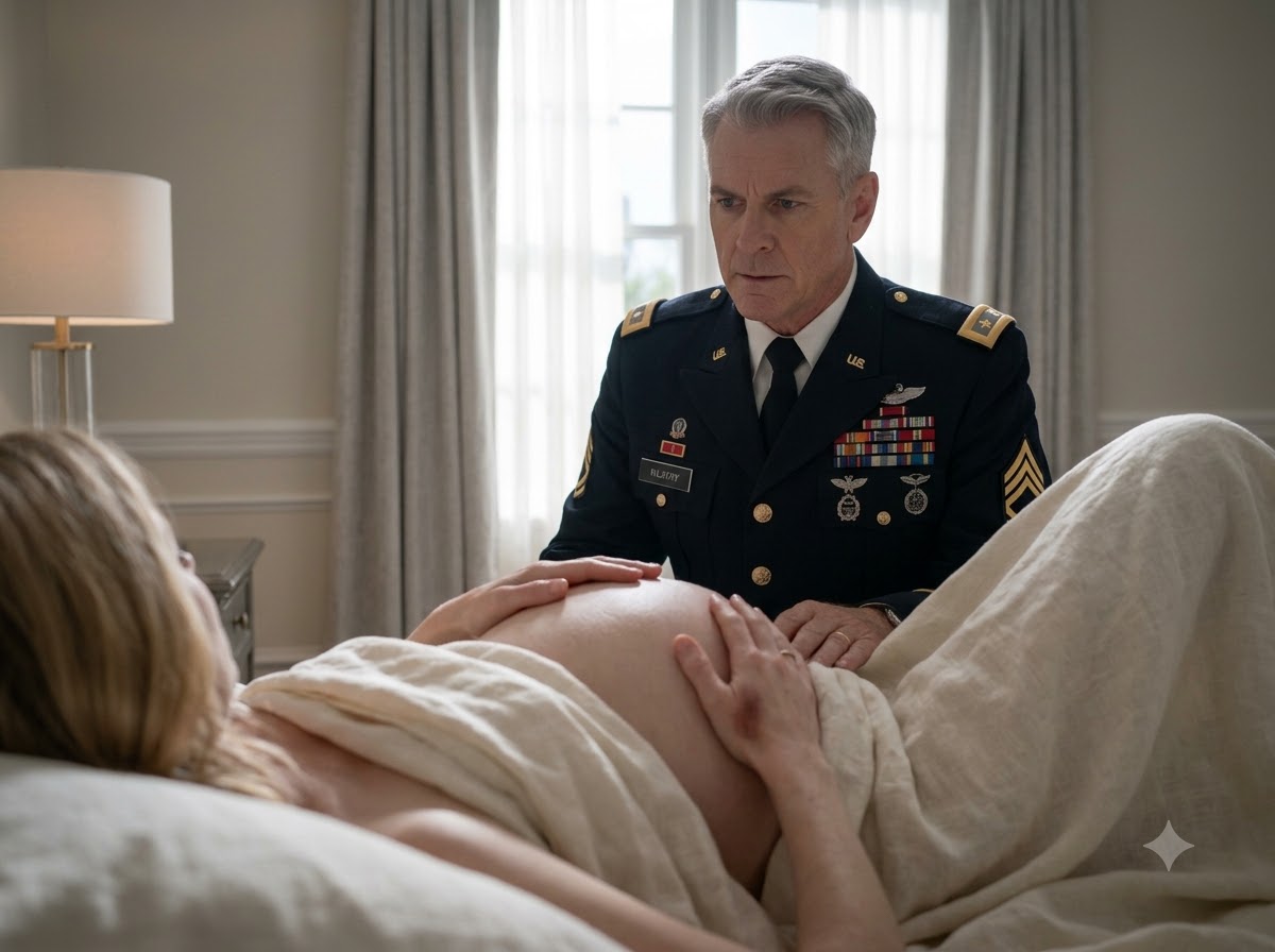MY COLONEL FATHER FOUND BRUISES ABOVE MY PREGNANT BELLY—THEN THE FILES I HID FROM MY HUSBAND EXPOSED WHY HE NEEDED OUR BABY