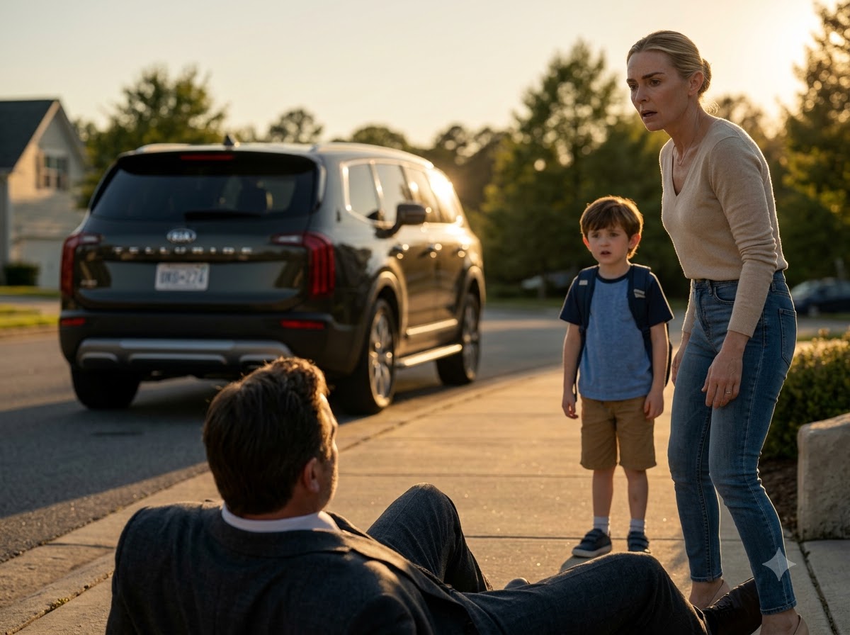 I Hit The Man Who Approached My Son Outside School—Then A Stranger Stepped Out Of A Black SUV