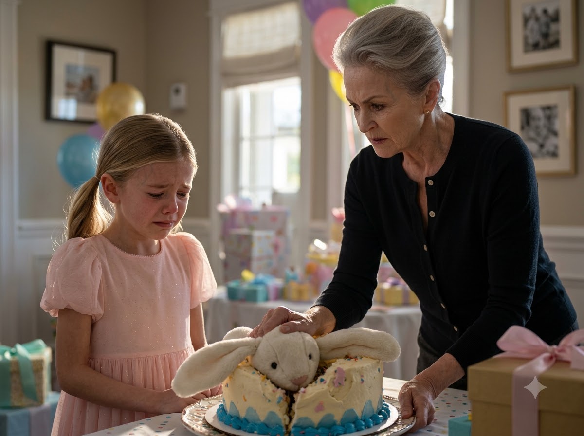 My Daughter’s Grandma Smashed Her Stuffed Rabbit Into The Birthday Cake