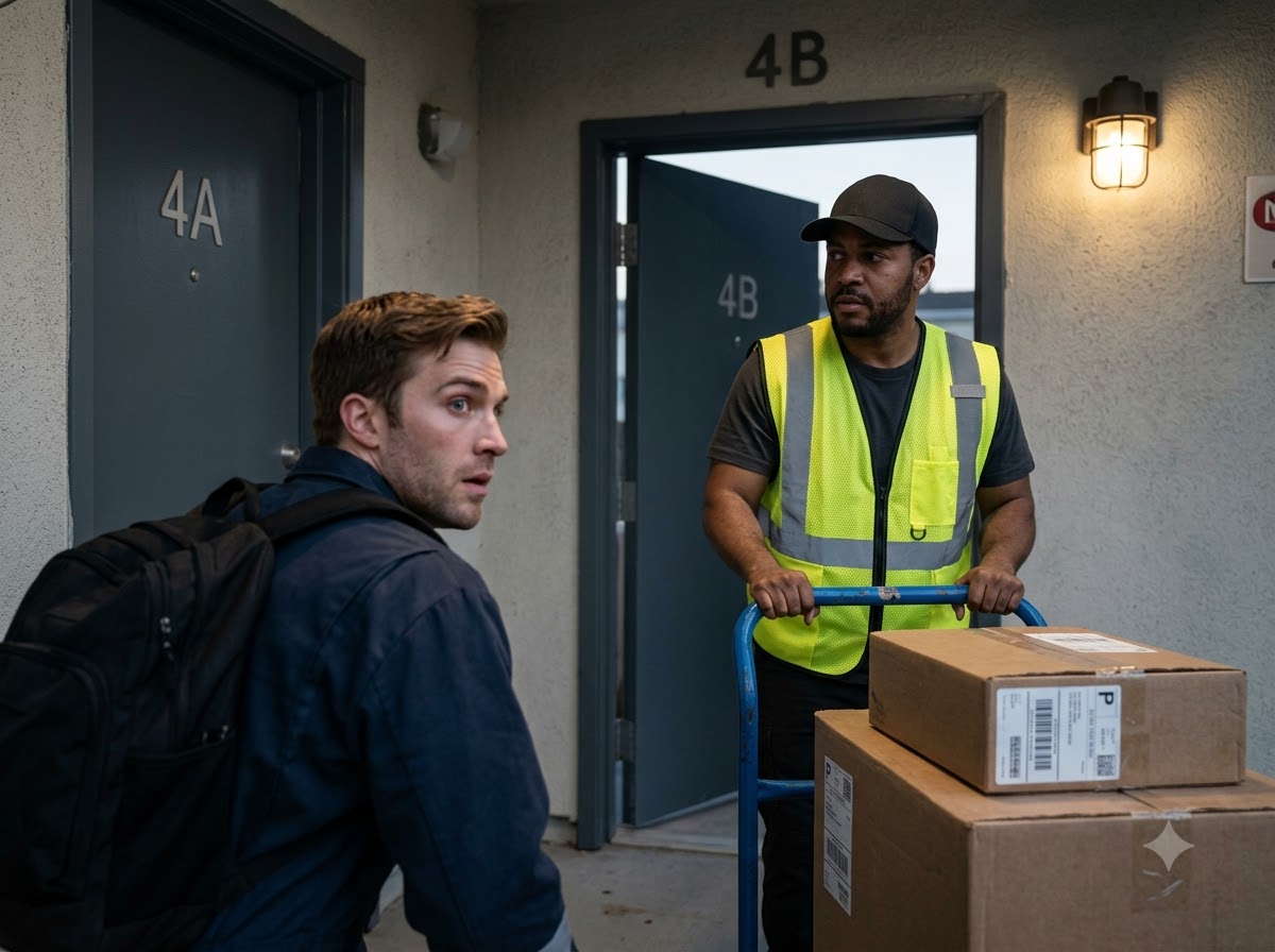 THEY DUMPED MY APARTMENT WHILE I WORKED THE NIGHT SHIFT—BUT THE EVICTION NOTICE SAID UNIT 4B