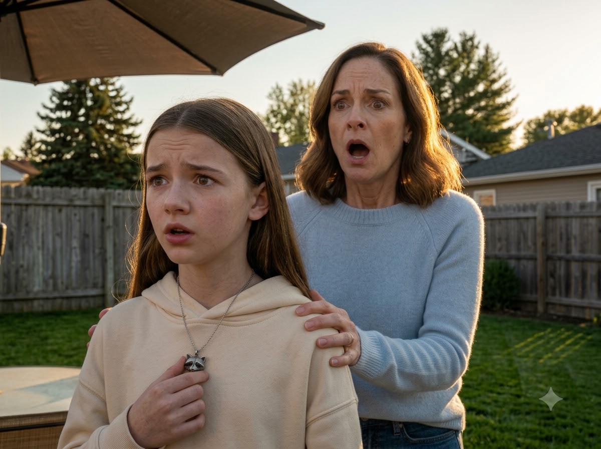 THE GIRL NEXT DOOR WORE MY MISSING DAUGHTER’S RACCOON NECKLACE—THEN SHE TURNED WHEN I CALLED “BIRDIE”