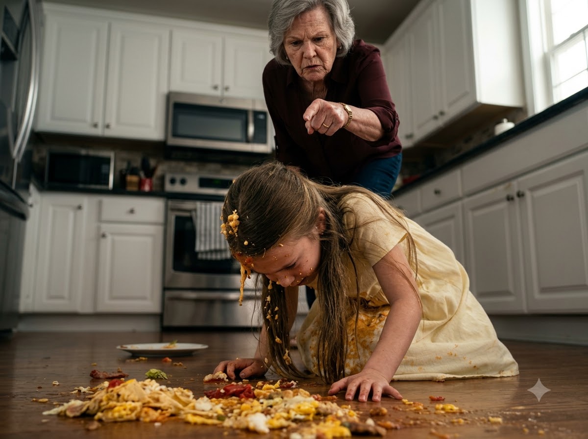 MY MOTHER-IN-LAW THREW A PLATE OF FOOD ON MY DAUGHTER—THEN HER HUSBAND SAID SHE WAS HIDING WHAT HAPPENED THE YEAR MY WIFE DIED
