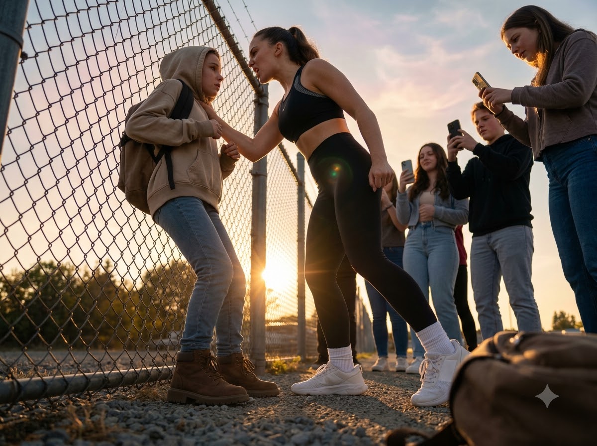 MY BULLY KNOCKED MY BACKPACK OPEN AT THE BUS LOOP—THEN HER FACE CHANGED WHEN 135 TALLY MARKS SPILLED ONTO THE GRAVEL