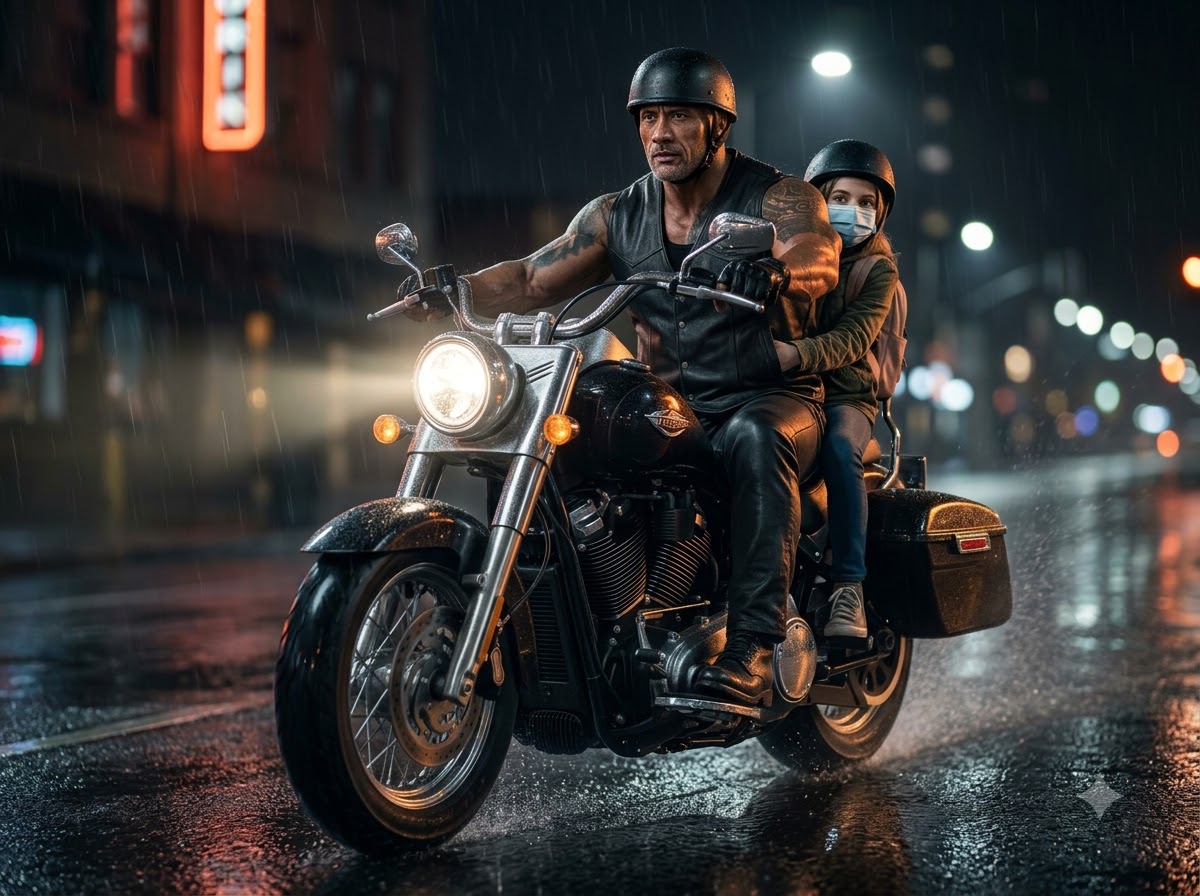 I Chased a Biker Through a Flooded Red Light—Then I Saw the Little Girl Breathing From an Oxygen Tank