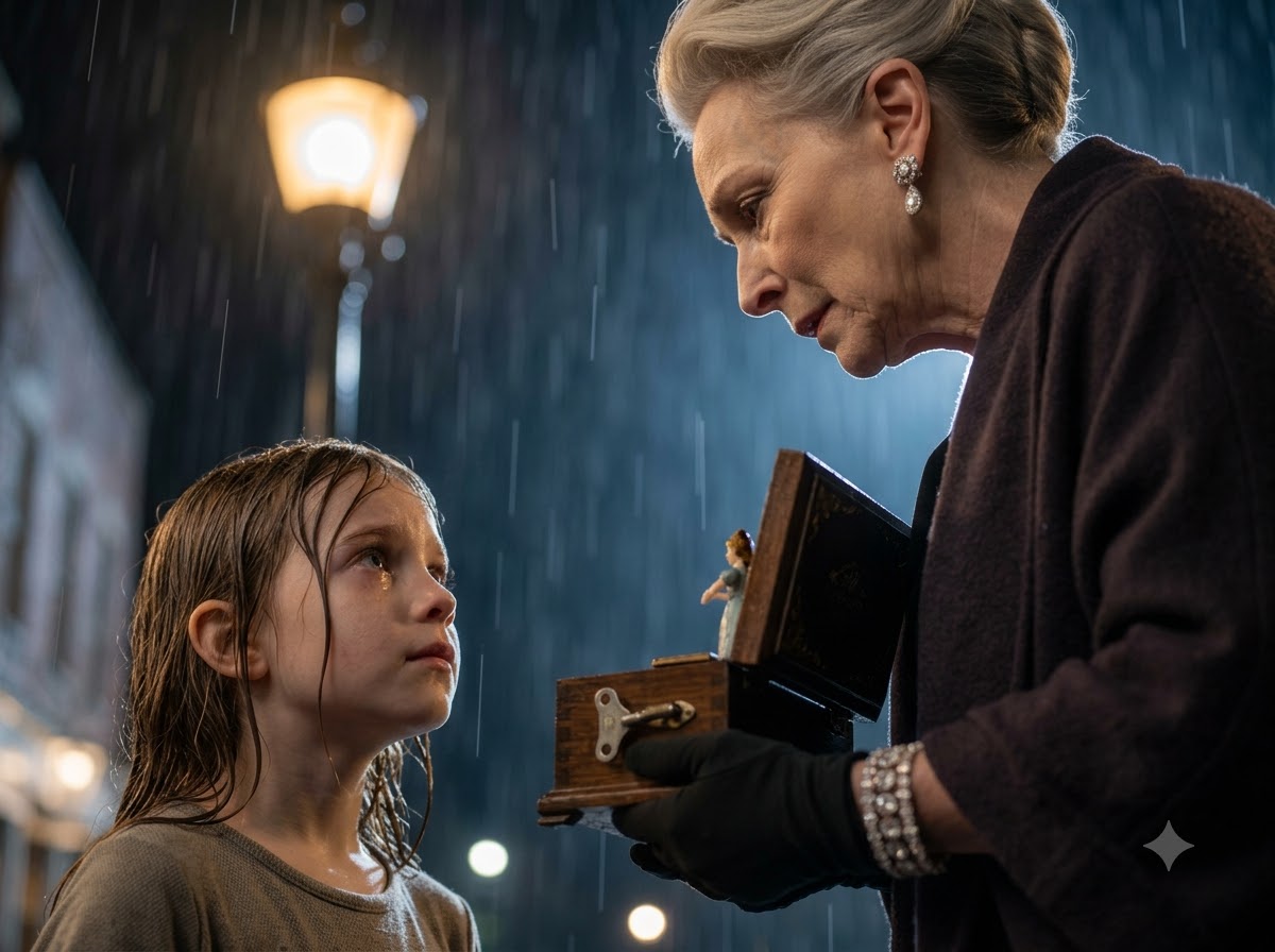 A Little Girl Handed Me My Daughter’s Music Box in the Rain—Then I Saw My Husband Watching Us From a Black SUV