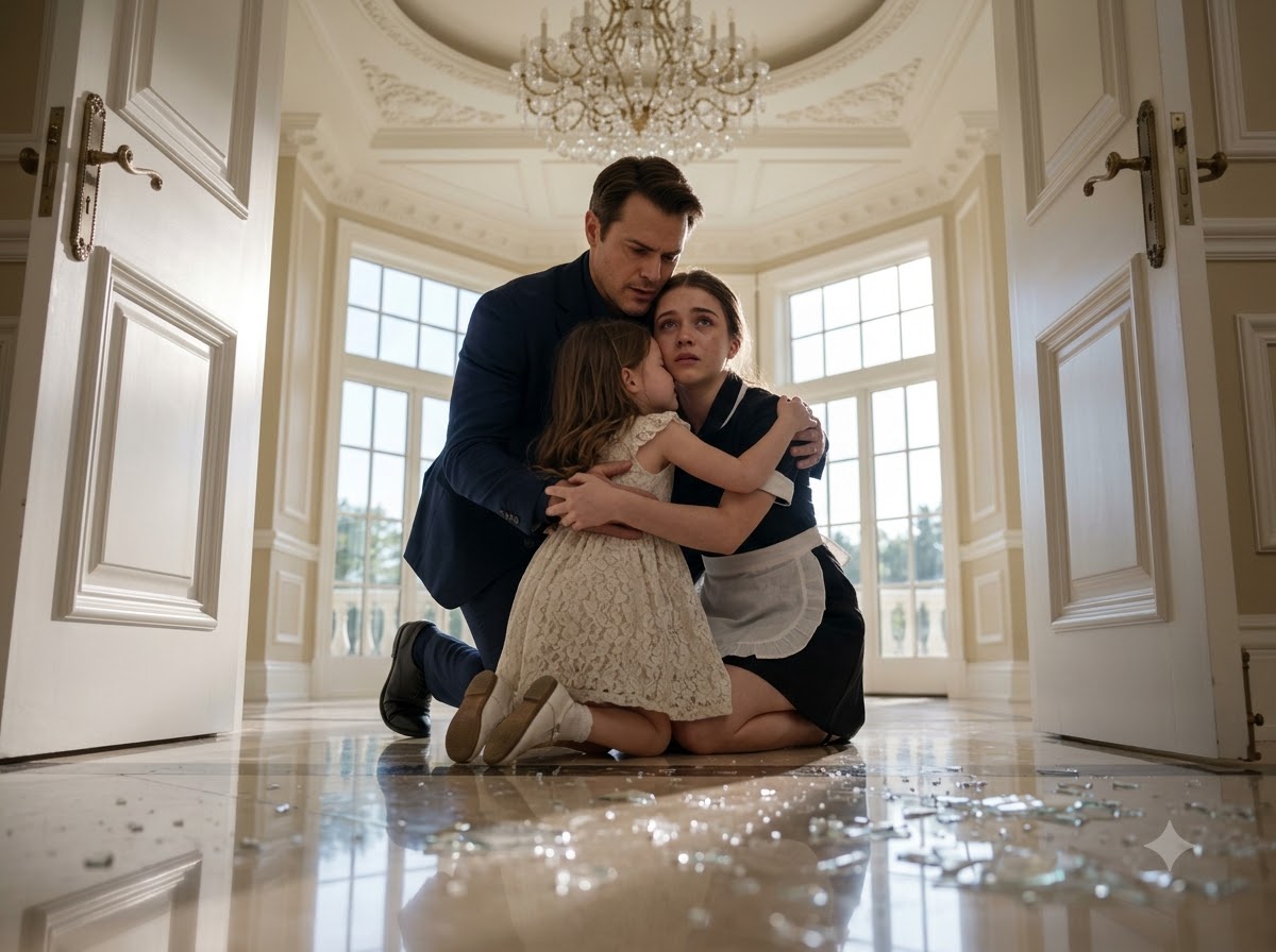MY FIANCÉE FORCED A MAID TO PICK UP BROKEN GLASS—THEN THE LITTLE GIRL CALLED HER MOMMY, AND I RECOGNIZED THE WOMAN WHO VANISHED SIX YEARS AGO
