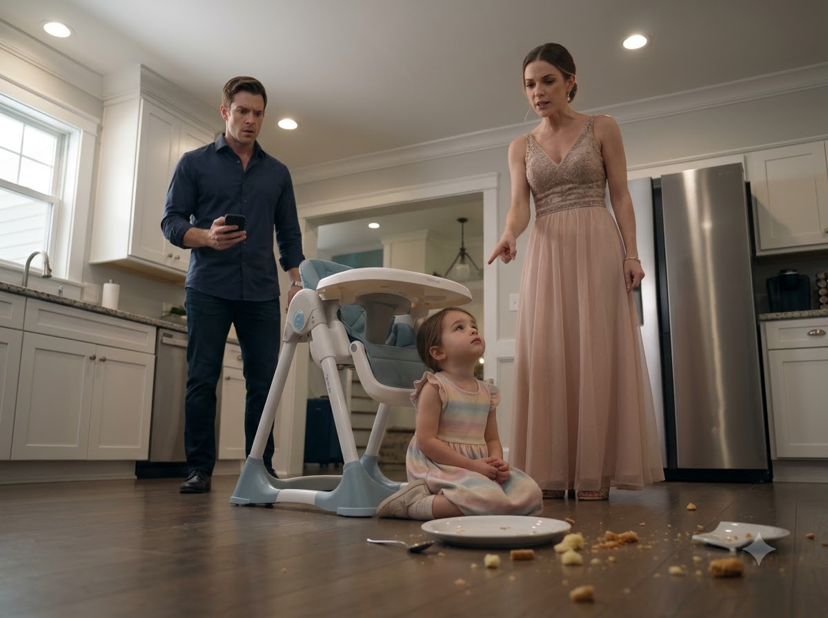 MY WIFE THREW MY THREE-YEAR-OLD DAUGHTER’S DINNER ON THE FLOOR—THEN LILY WHISPERED, “SHE DOES THIS EVERY TIME YOU’RE GONE”