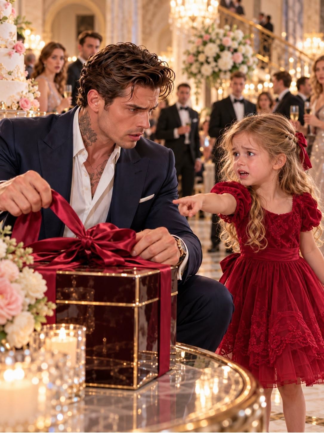Two hundred elite guests drank champagne in total ignorance, but a five-year-old child praying by the dessert table told Dante Moretti an ambush was already underway.