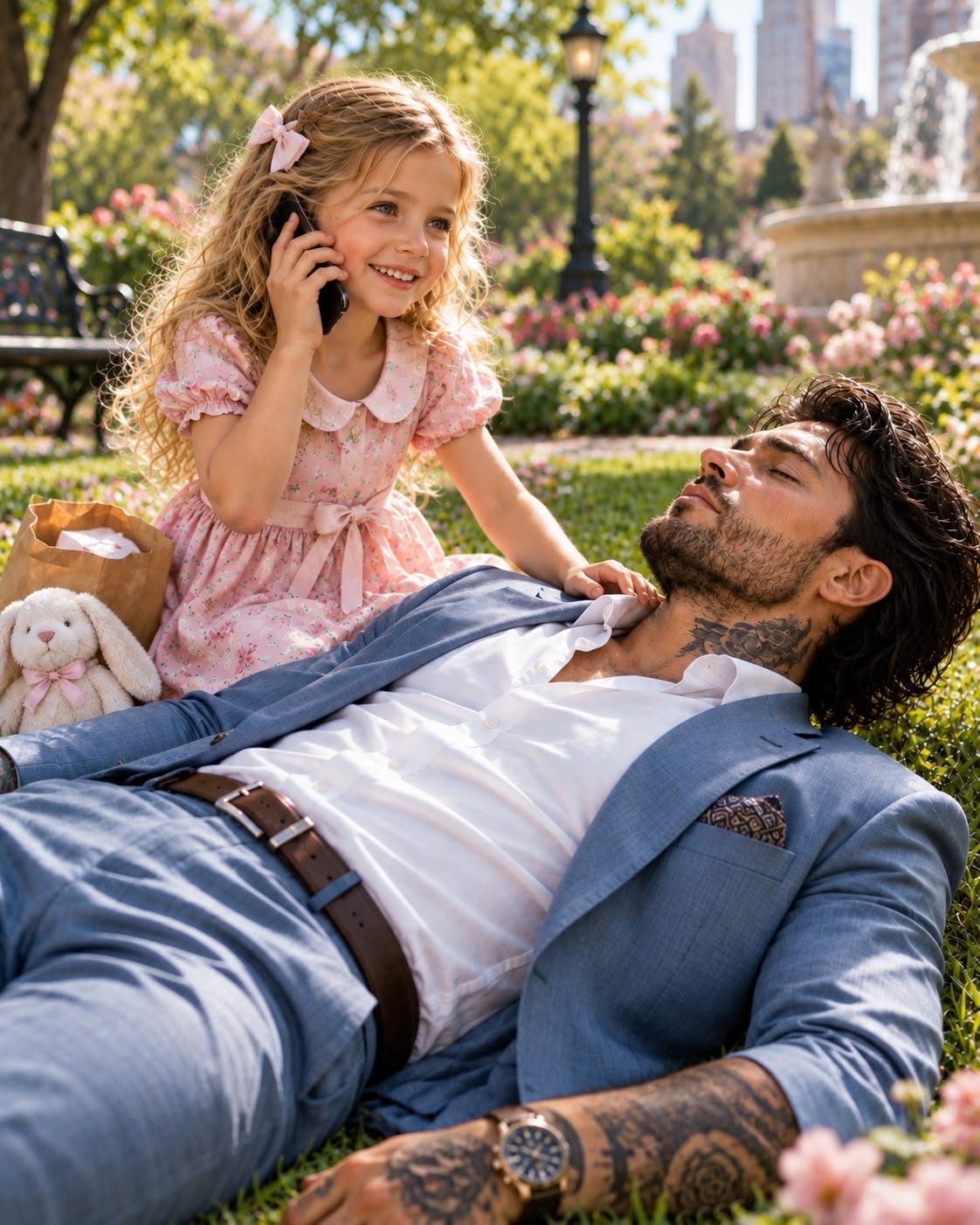 A six-year-old in a yellow dress saved a dying mob boss on a New York sidewalk, completely unaware he was the father she was forbidden to know.