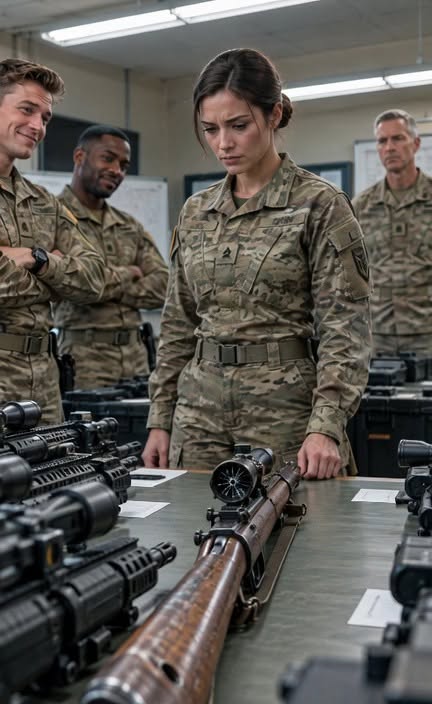 They gave a female captain a scarred, Vietnam-era rifle with a cracked scope to humiliate her, until she unscrewed the optic and chose iron sights.