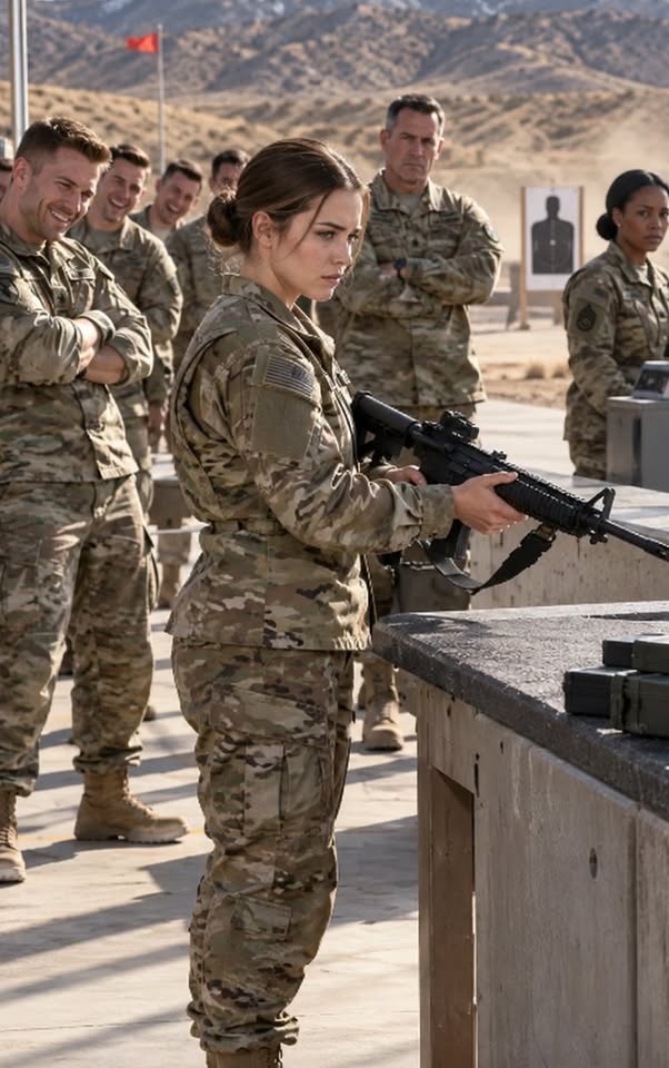 A supply clerk fired five rounds that appeared to completely miss the target, but the range supervisor saw something that made her freeze.