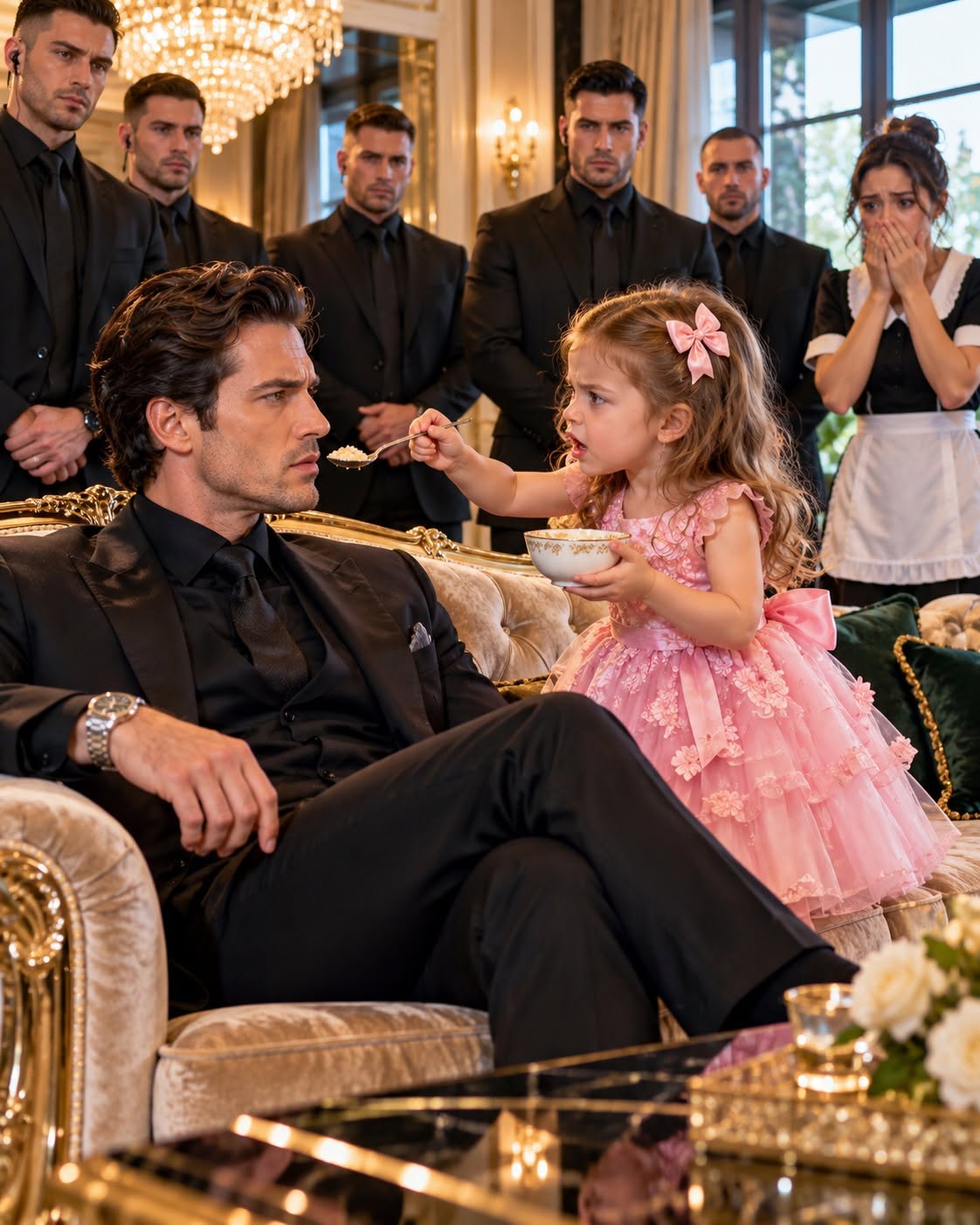 A powerful mobster let a three-year-old girl feed him oatmeal, totally unaware that she was about to crawl under his desk and expose a massive family secret.