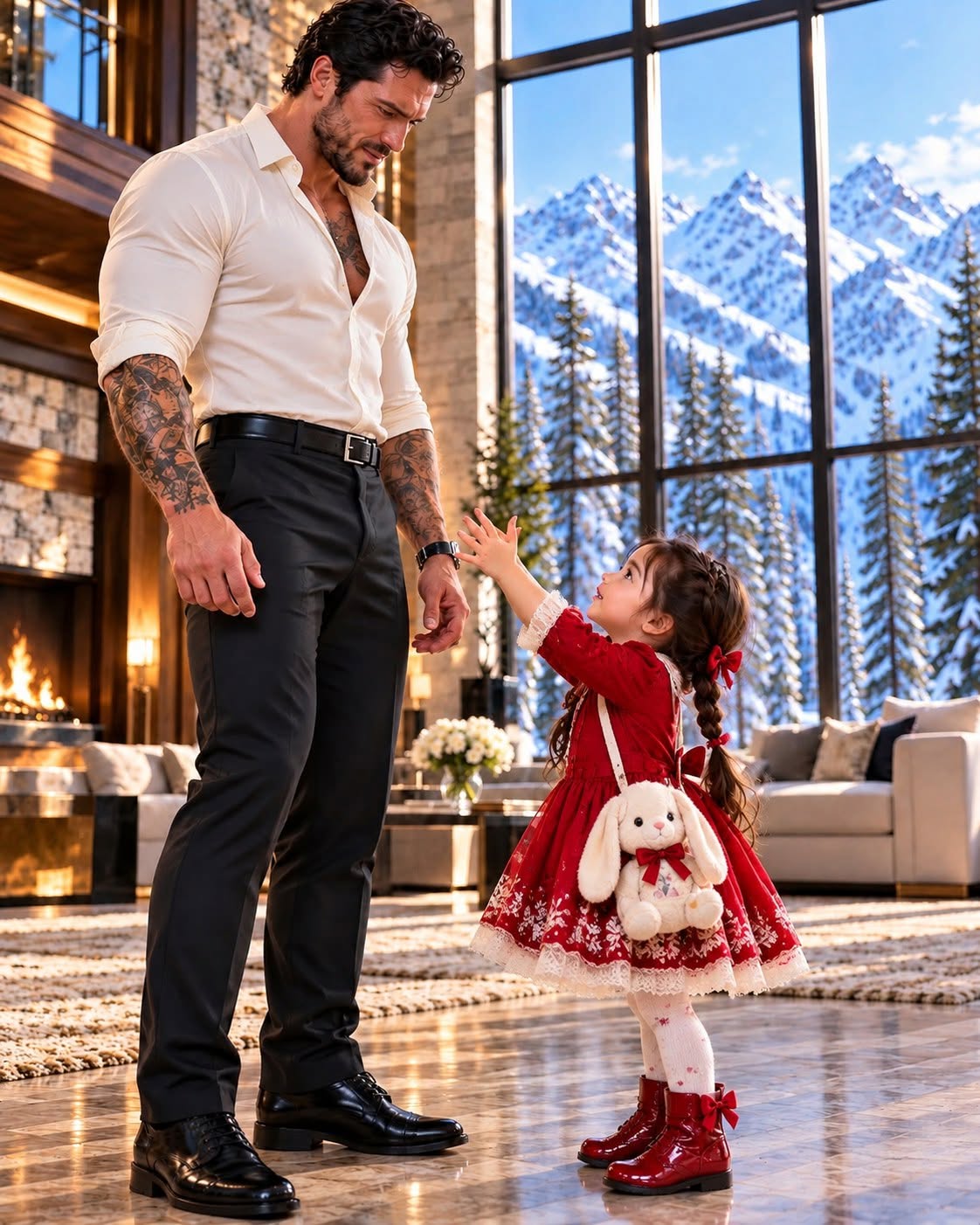 The most feared man in the city dropped to one knee before a toddler, only to look up and recognize her mother in the doorway.