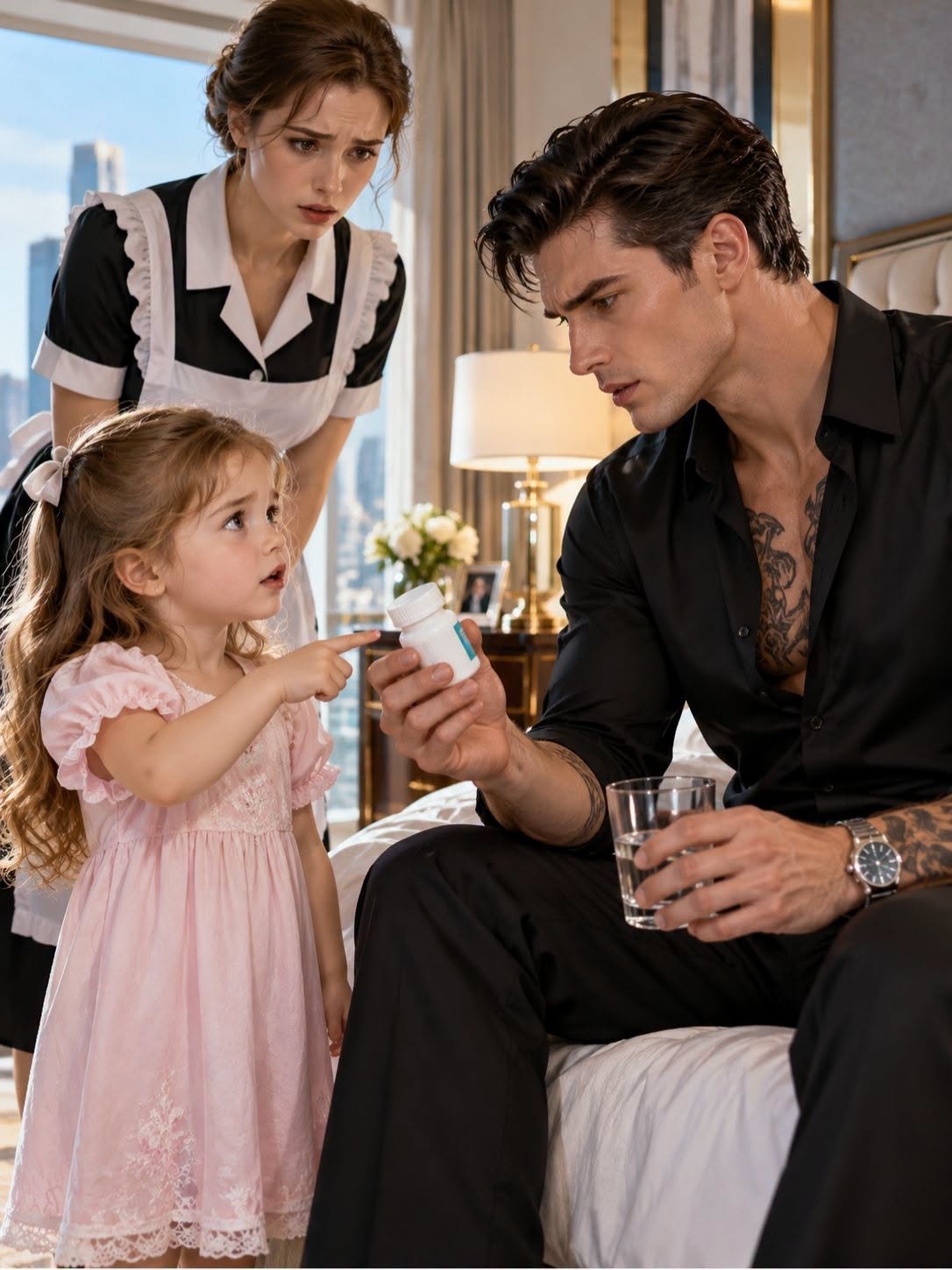 His head of security sprinted across the study to silence a maid's six-year-old daughter, but the mafia don had already spotted the tampered pill bottle.