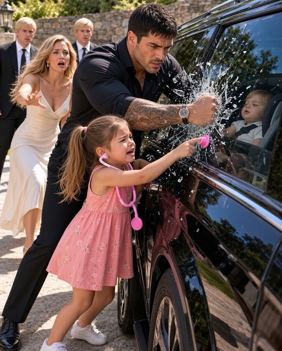A four-year-old child pressed her toy stethoscope to a scorched car window, revealing a terrifying plot to frame a father.