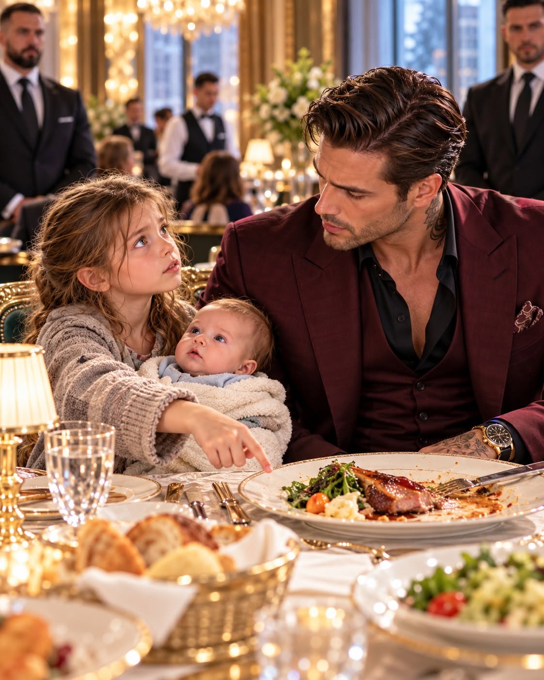 A starving teenager walked into a luxury VIP lounge carrying a baby, completely unaware she was asking Chicago's most feared crime boss for food.