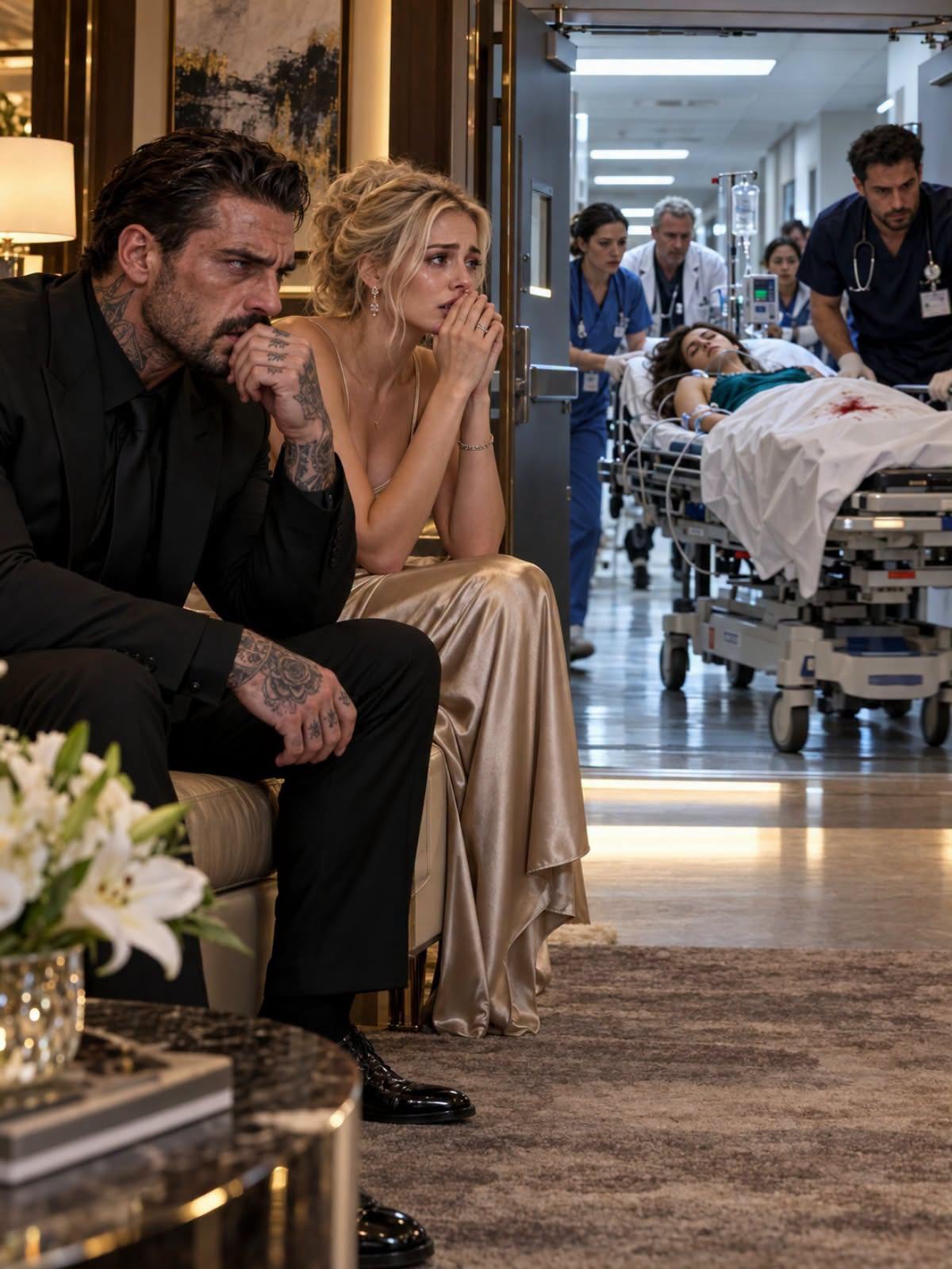 While Dominic spent the night coddling a mistress in the VIP wing, his devoted wife was fighting for her life after a brutal, calculated hit.
