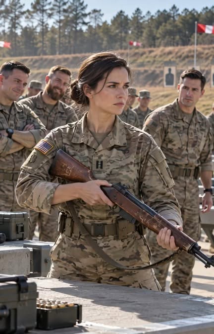 They handed a female captain a broken, antique rifle to humiliate her, until her commanding officer recognized her deadly signature grip.