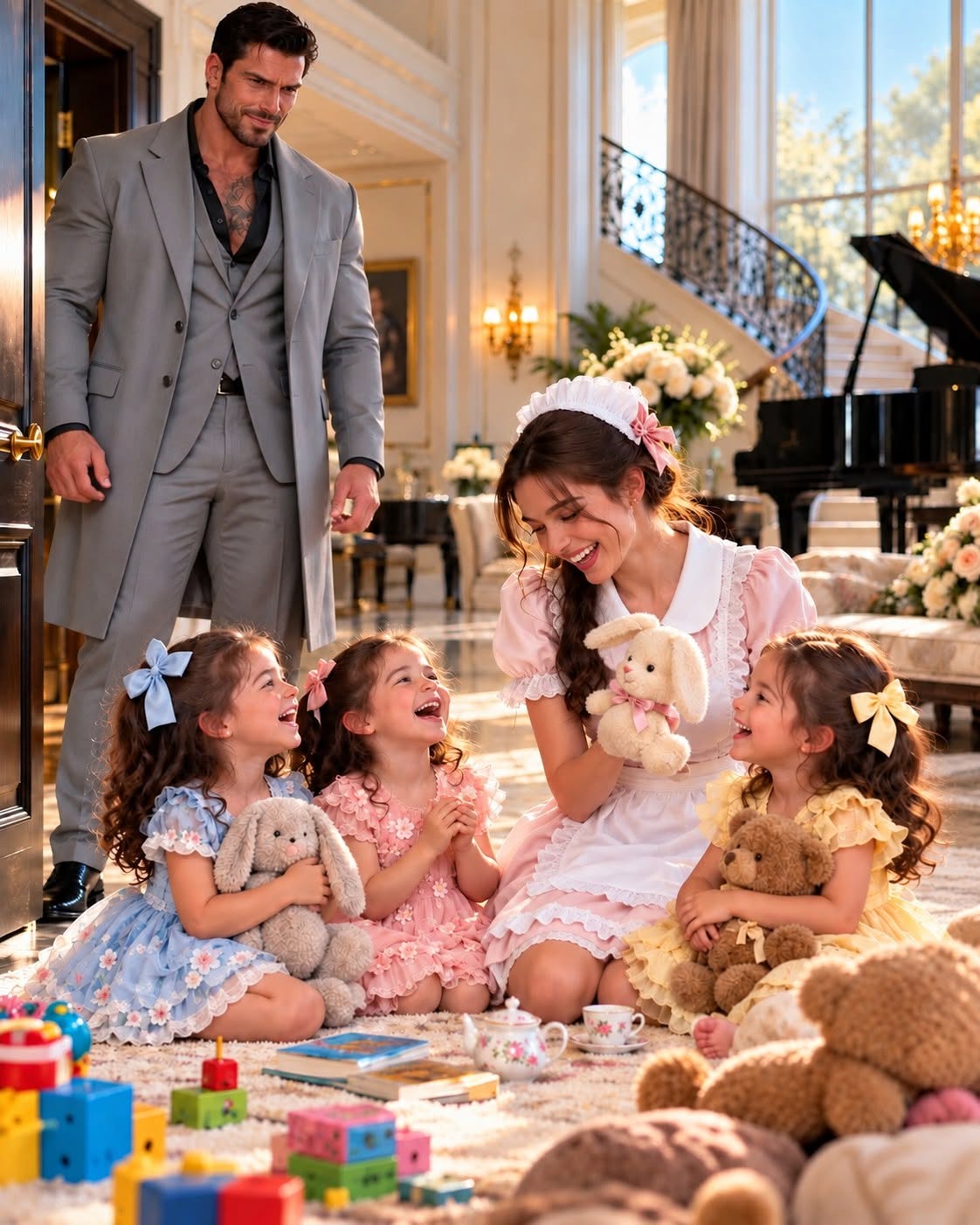 A billionaire mob chief threatened to fire his maid for playing with his daughters, right until his mute child uttered a terrifying accusation.