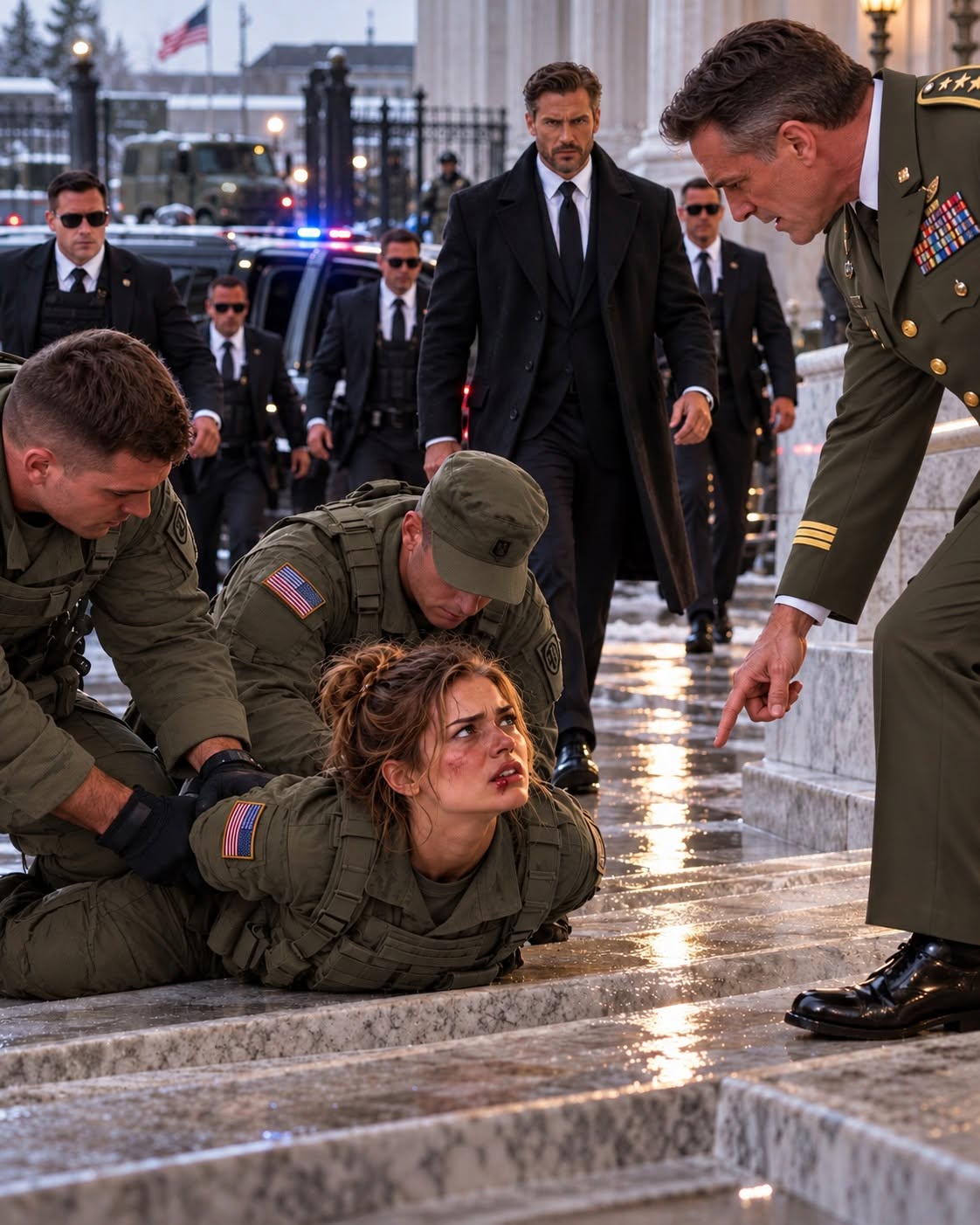 A brave sergeant refused to sign a fake mental confession, even as guards forced her onto freezing stone steps to break her arm.