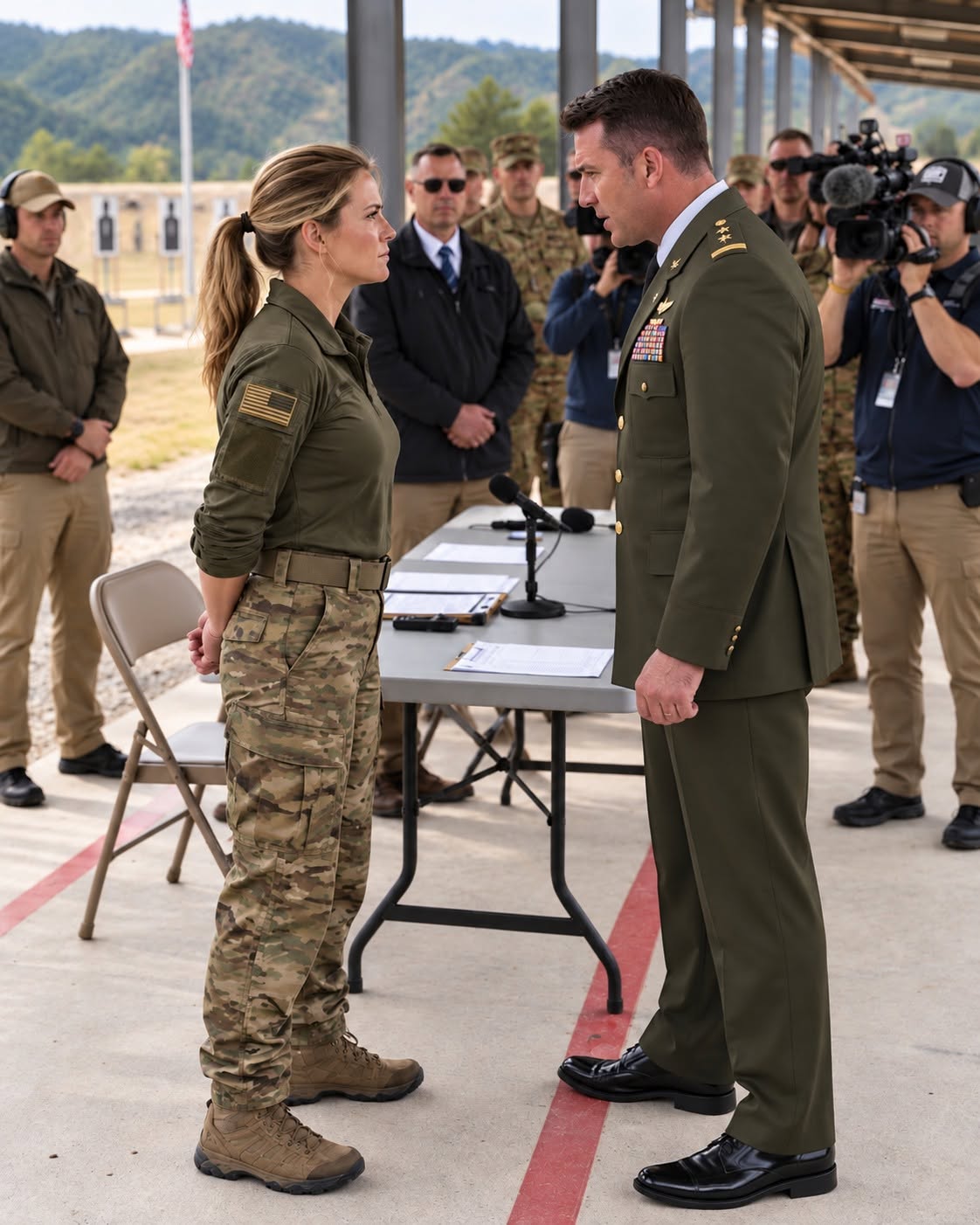 An Admiral stepped on a female veteran's papers and called her "sweetheart," completely unaware her sealed file was three clearance levels above his own.