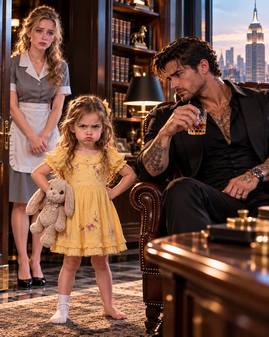 A five-year-old girl walked into a mob boss's library and asked him to teach her how to hurt a grown man to protect her mother.