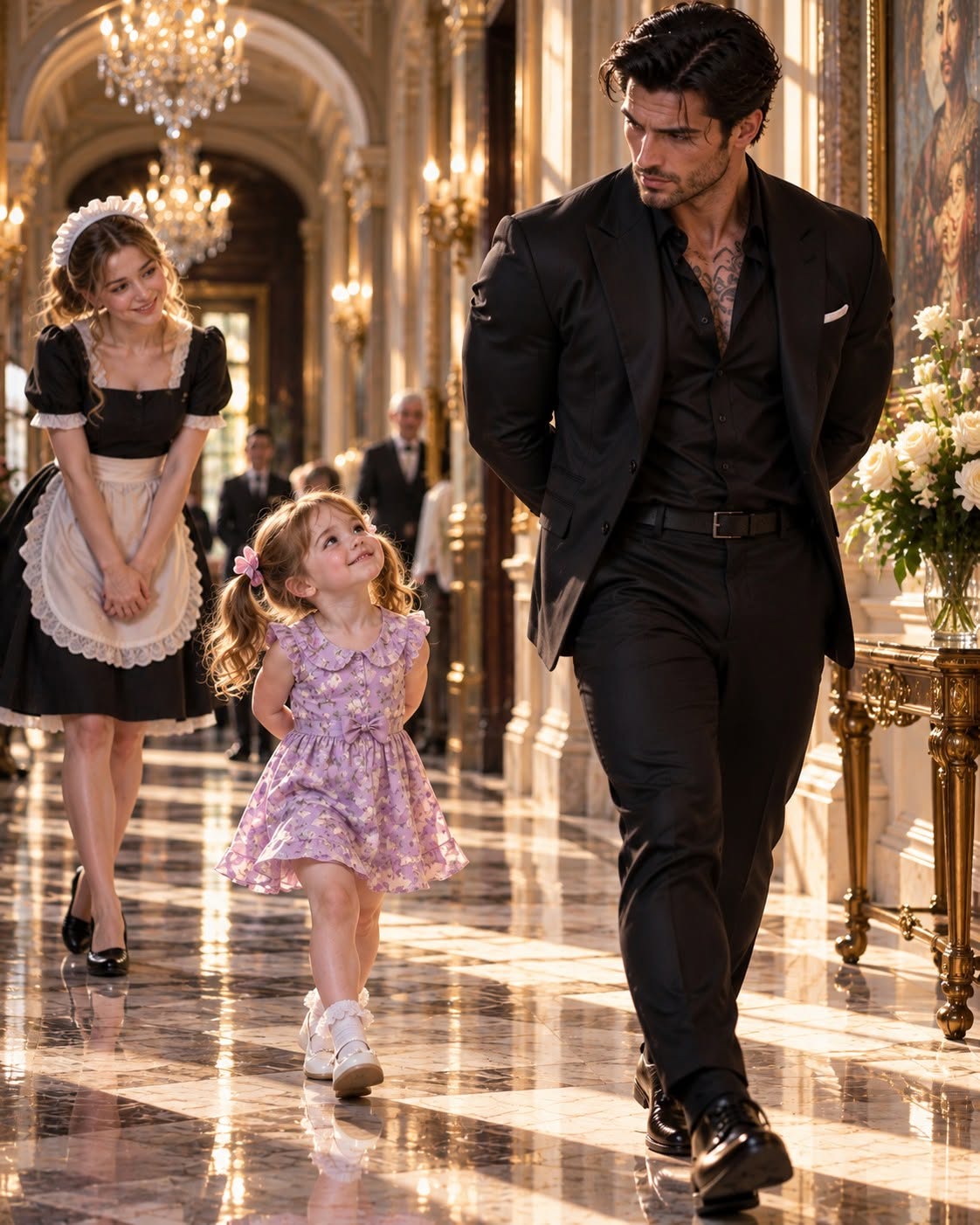 A maid brought her four-year-old daughter to a mafia estate, completely unaware that the toddler was secretly imitating the mob boss every day.