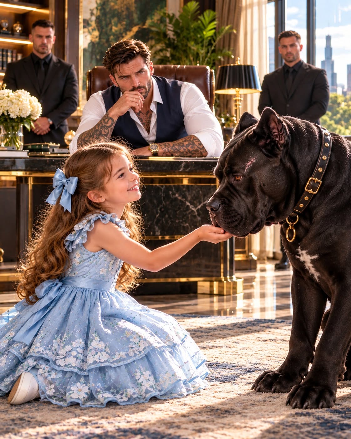 A maid found a mafia boss's vicious Cane Corso sleeping in her daughter's bed, only to learn the dog was protecting her from a nightly intruder.