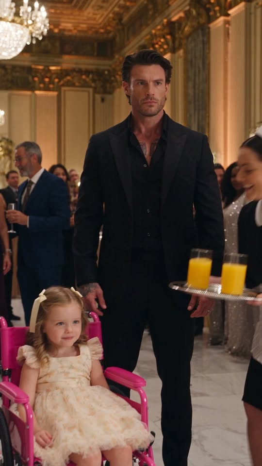Luca Moretti stopped breathing as his wheelchair-bound child suddenly stood on trembling legs, ignoring her bodyguards to embrace a waitress she supposedly never met.
