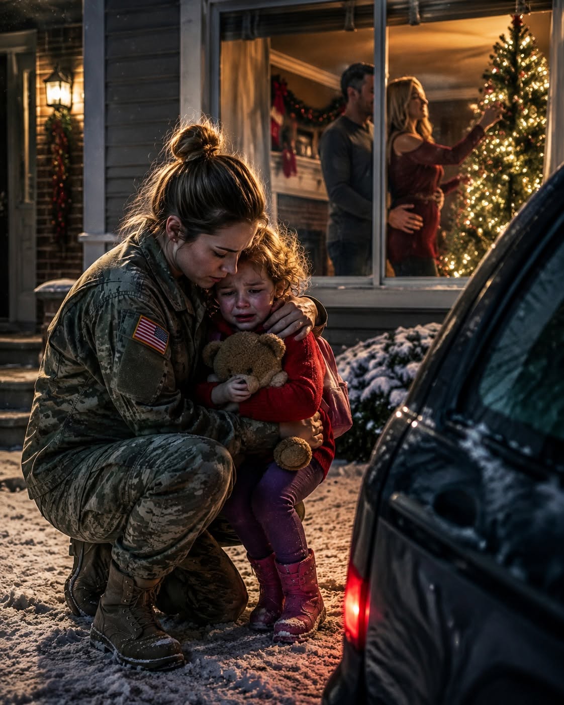 My Husband Forced Our Daughter Into the Snow While His Mistress Decorated Our Christmas Tree — Then One Call Took Back Our Home