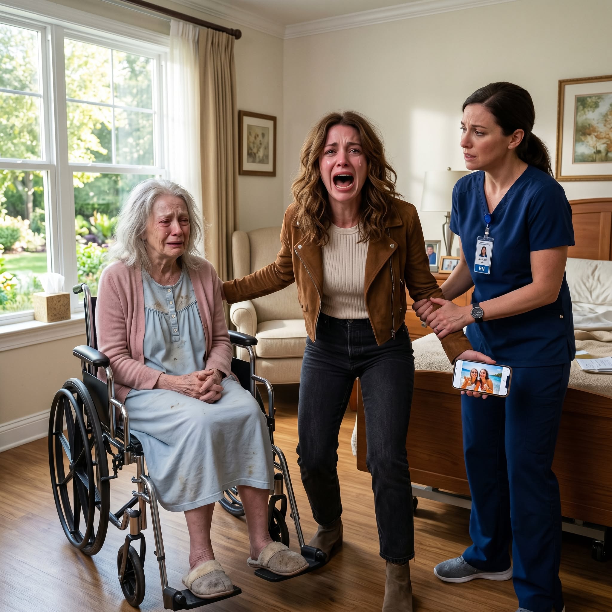 She Found Her Grandmother Filthy and Forgotten in a Nursing Home — Then the Nurse Handed Her a Sealed File and Said, “Don’t Call Them Yet”