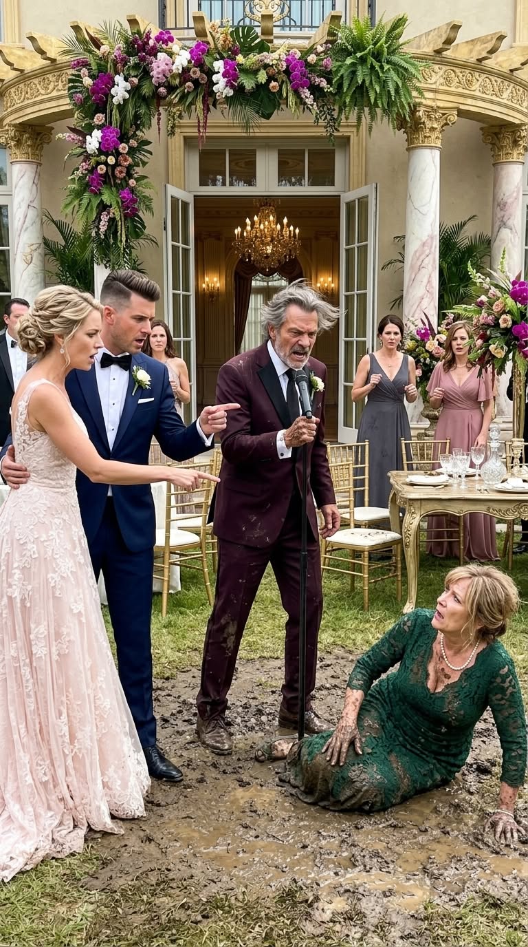 The Bride Shoved My Wife Into the Mud — Then I Took the Microphone and Told Everyone Who Paid for the Wedding