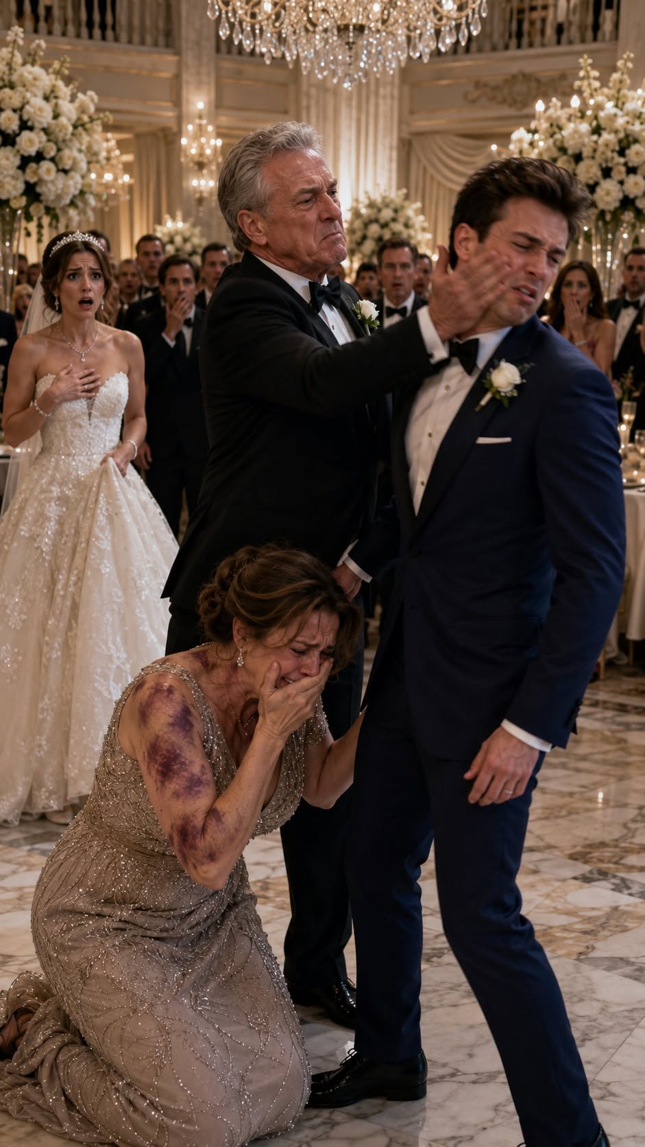 MY SON SHOVED HIS OWN MOTHER AT HIS WEDDING—THEN ONE SECURITY TABLET EXPOSED THE PLAN TO STEAL OUR FAMILY EMPIRE