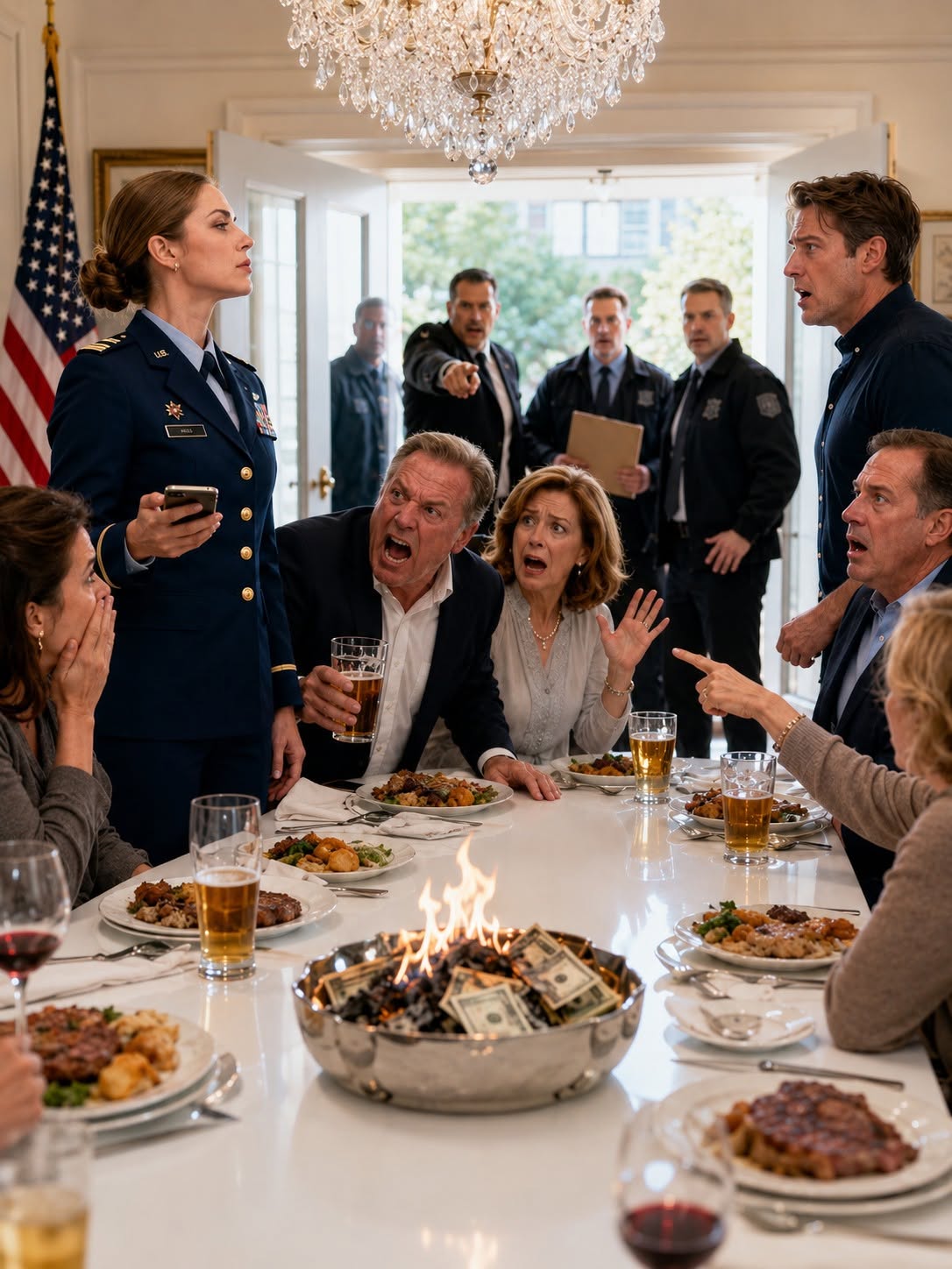 Her Father Threatened to Leak Her PTSD Files at Dinner — Then Federal Agents Walked In Before He Finished His Beer