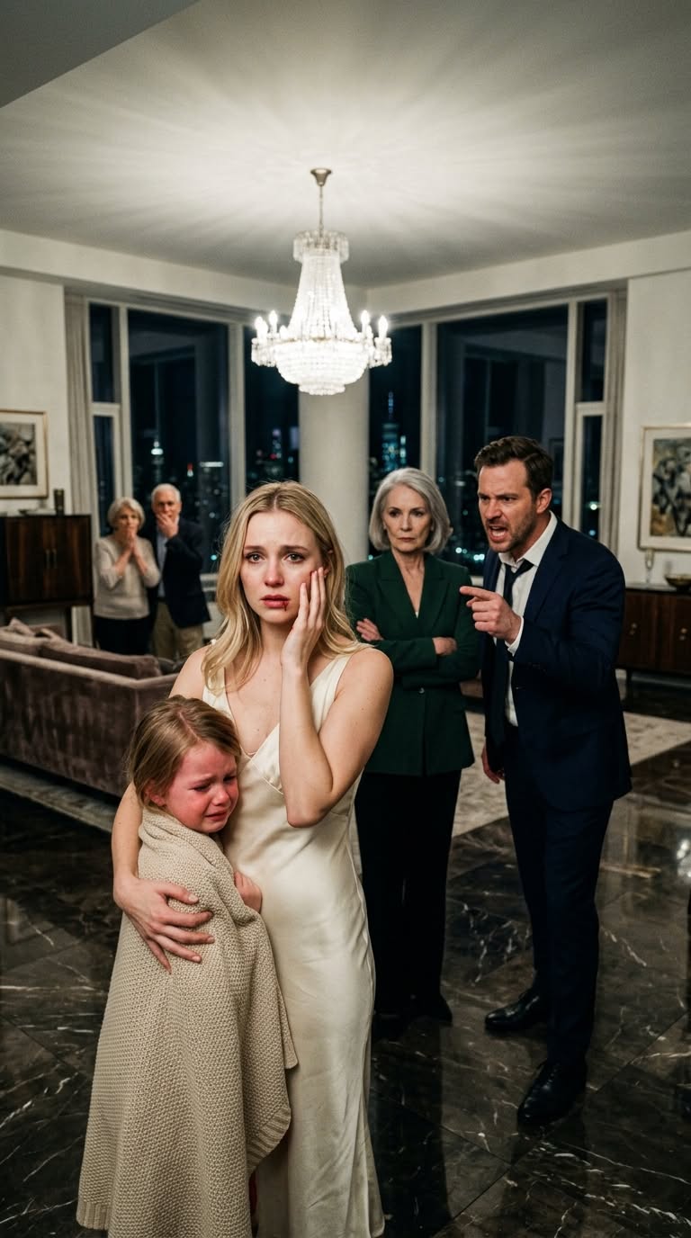 MY HUSBAND SLAPPED ME WHILE OUR DAUGHTER BURNED WITH A 104-DEGREE FEVER—HE THOUGHT I WOULD BEG, BUT I MADE ONE CALL