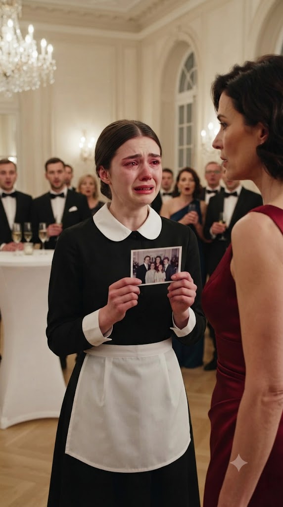 She Slapped the Maid at the Wedding — Then the Billionaire Saw the Old Photo and Called Her His Daughter